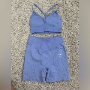 gymshark seamless set size xs purple